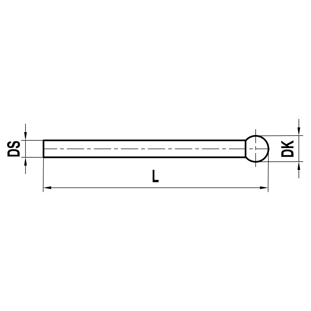 Non-threaded Pin Stylus