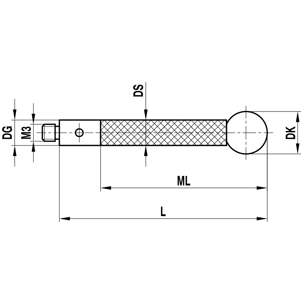 M3 XXT Threaded-stem Stylus
