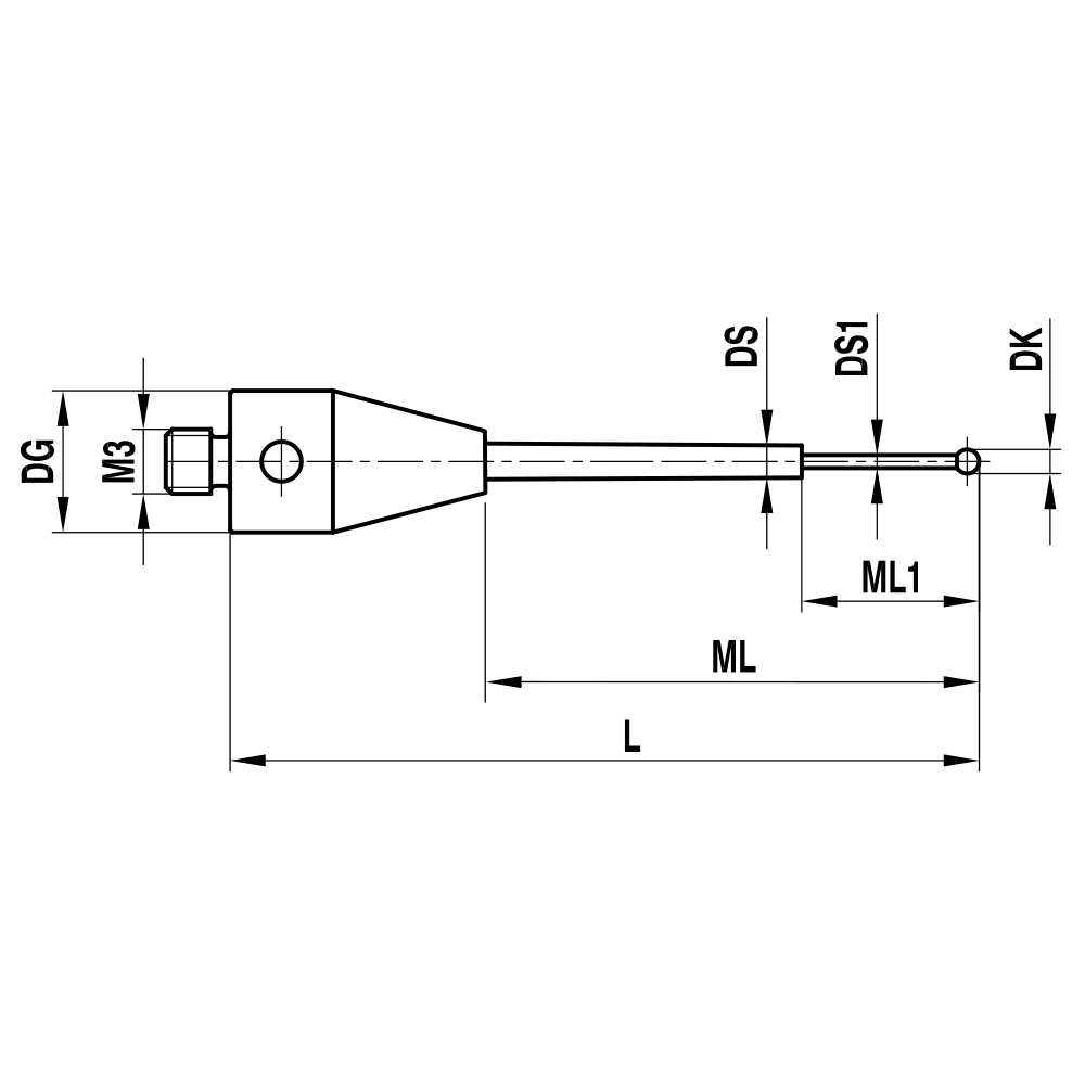M3 XXT Stepped-stem Stylus