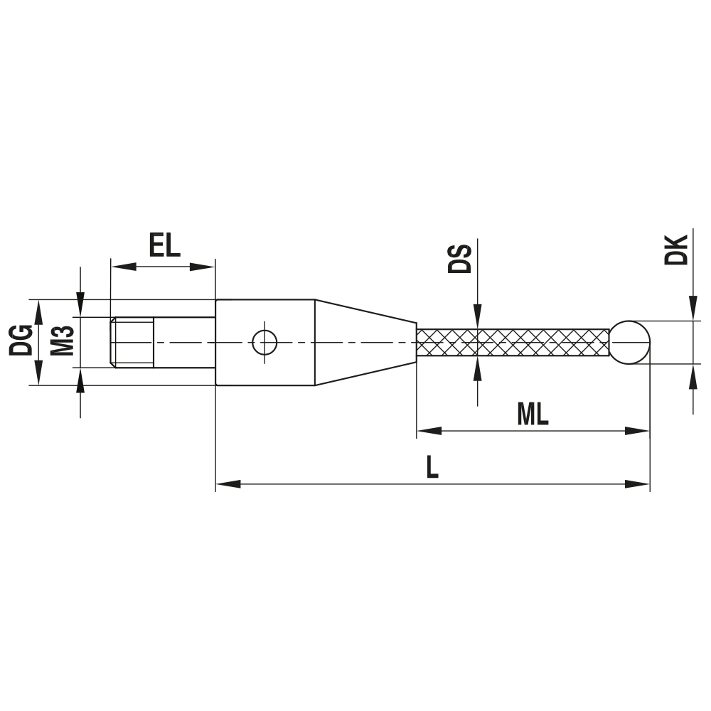 M3 XXT Clamping Stylus