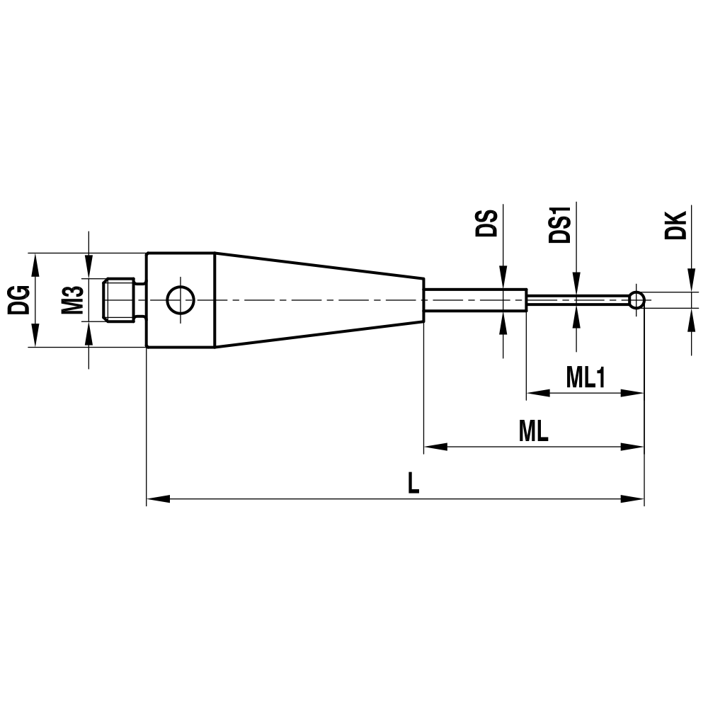 M3 Stepped-stem Stylus