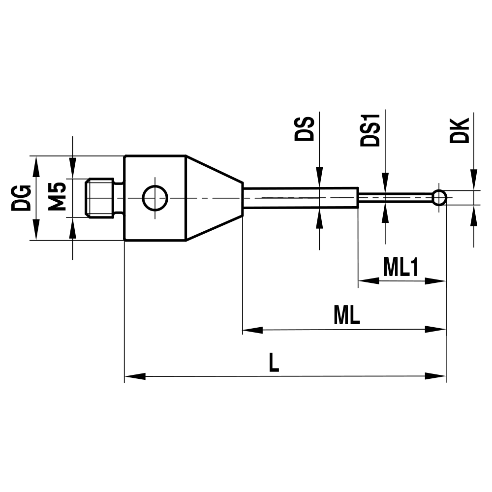 M5 Stepped-stem Stylus