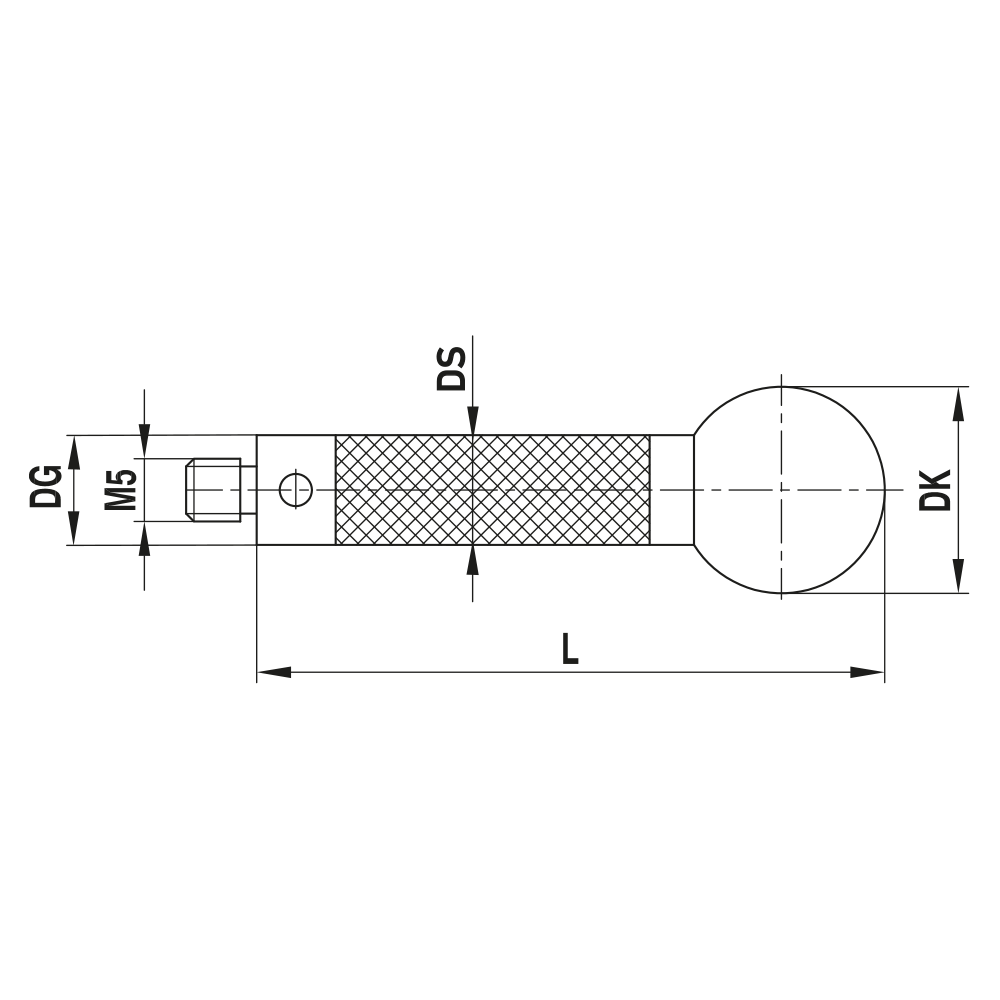 M5 Threaded-stem Stylus