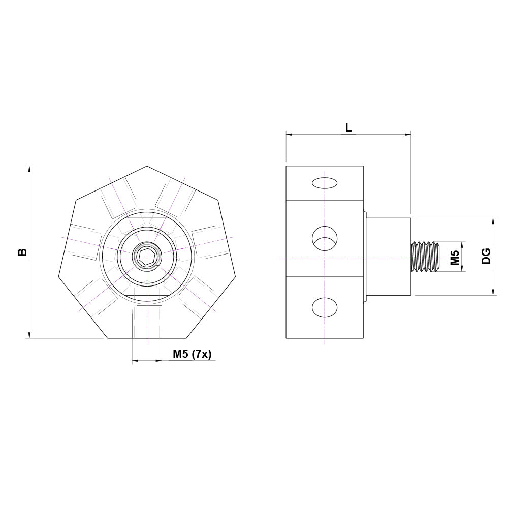 M5 Holder for Multiple Stylus 