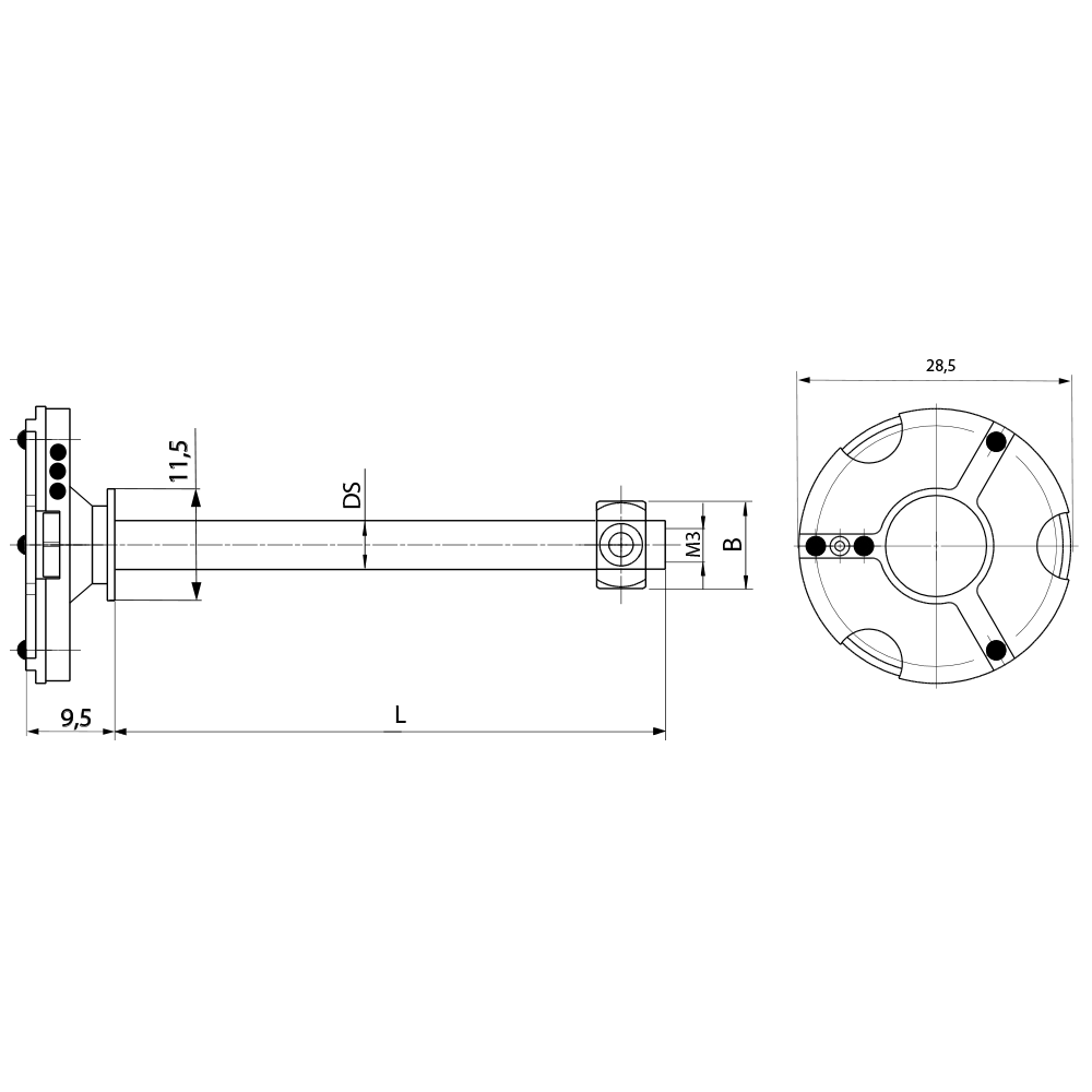 M3 – Adapter Plate VAST XXT TL3 Star