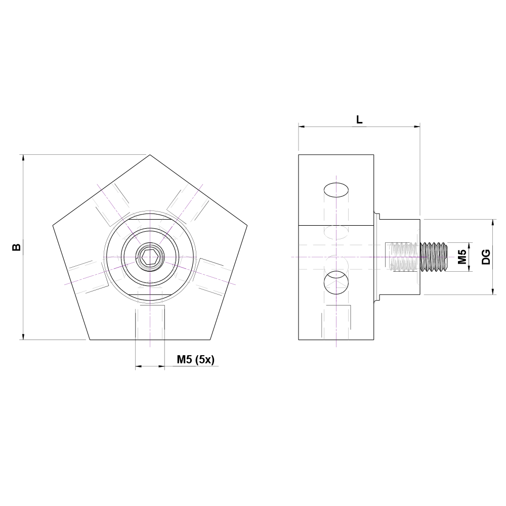 M5 Holder for Multiple Stylus 