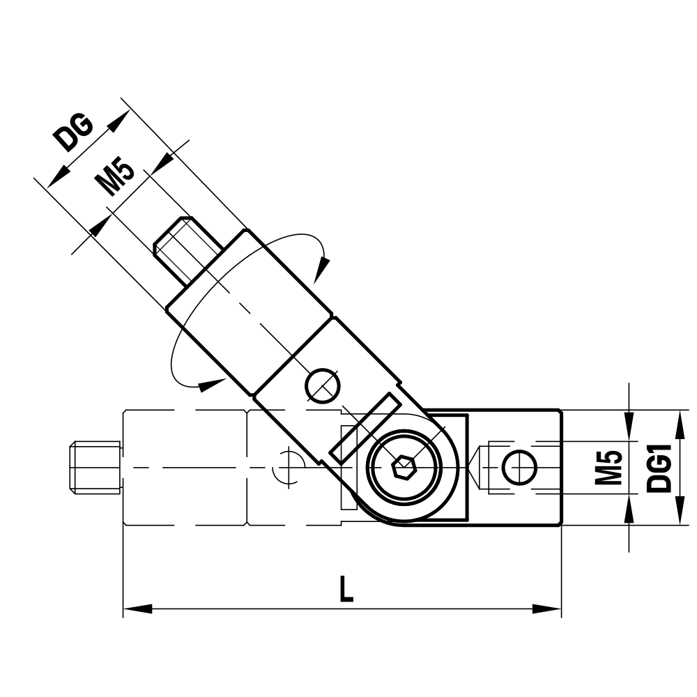 M5 Rotary Holder