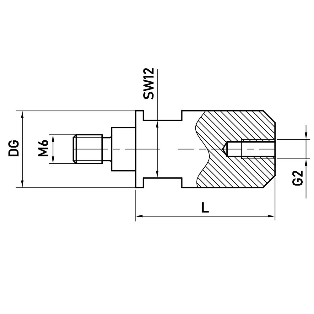 M6 / M2 Thread Size Adapters