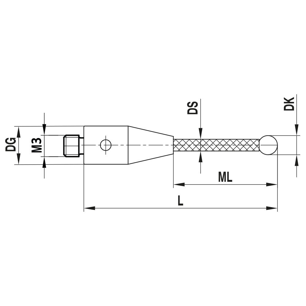 M3 XXT UltraScanning Straight Stylus