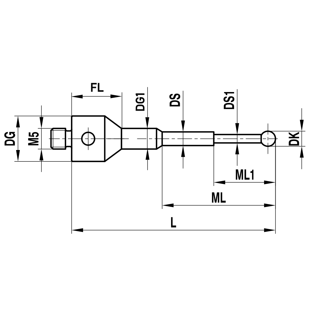 M5 Stepped-base, Stepped-stem  Stylus